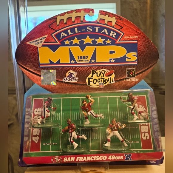 1997 All Stars MVP's San Francisco 49ers Poseable Action Figures NEW Galoob - Picture 4 of 10